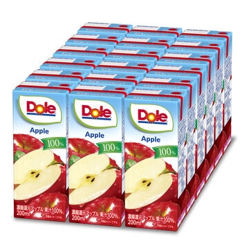 DOLE アップルジュース100% 200ml x 18本 DOLE アップルジュース100% 200ml x 18本