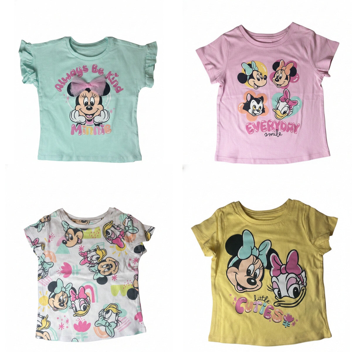 キャラクター キッズ 半袖 Tシャツ 4枚組 ミニー 6