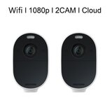 Arlo Essential スポットライトワイヤレスセキュリティカメラ 2台 1080P Wi-Fi