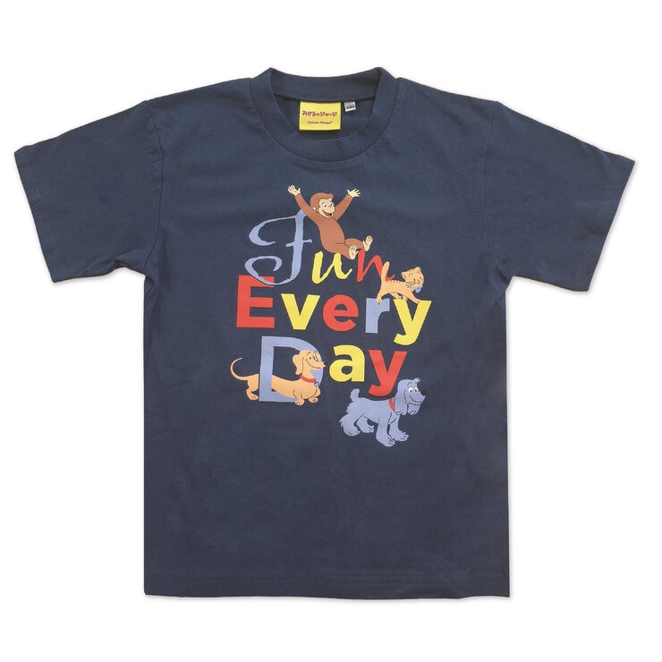 おさるのジョージ キッズ 半袖 Tシャツ 4枚組 アソートC 110