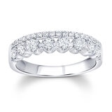 18K ホワイトゴールド 0.50カラット ラウンドカット ダイヤモンド リング