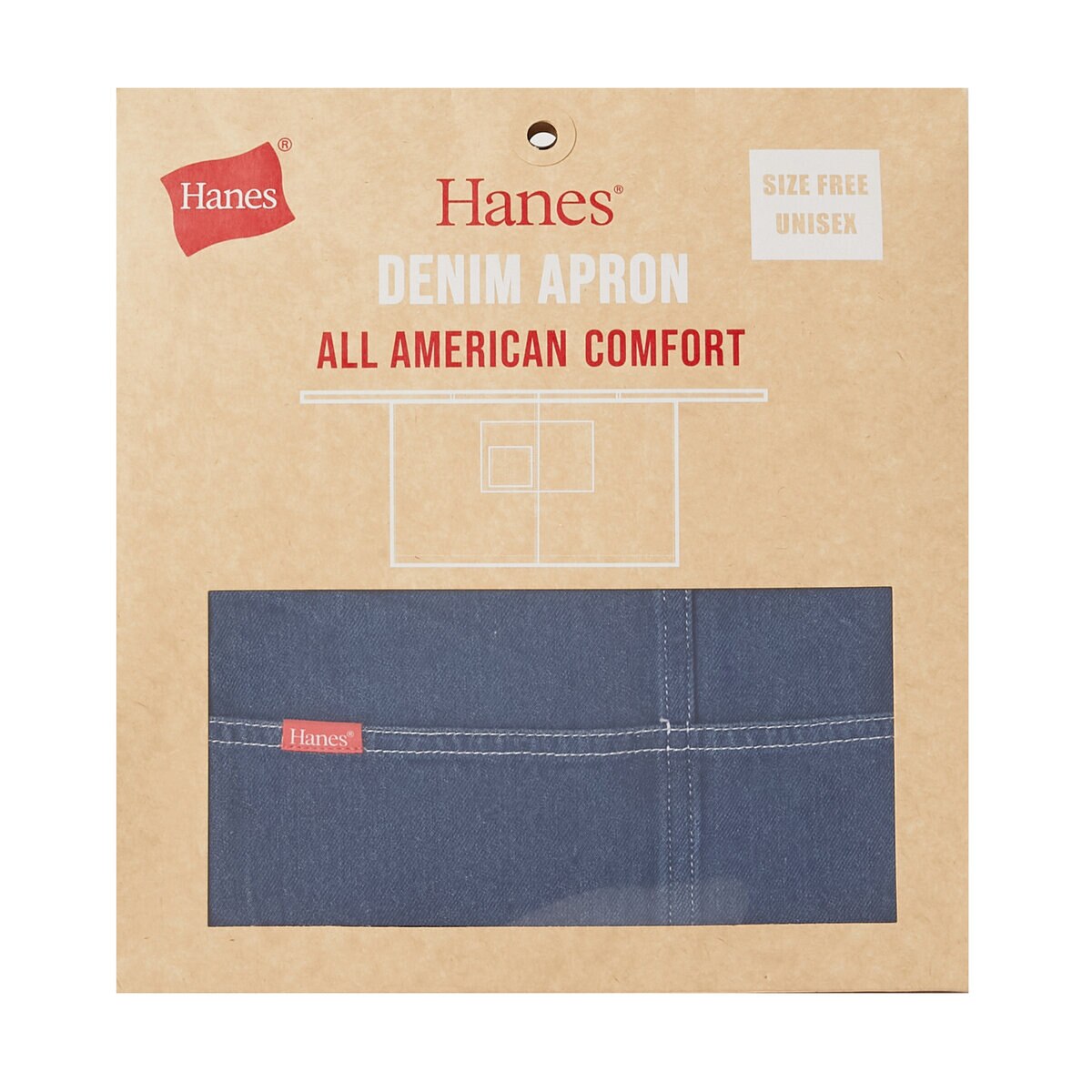 ヘインズ フラッグ刺繍デニムソムリエエプロン 29