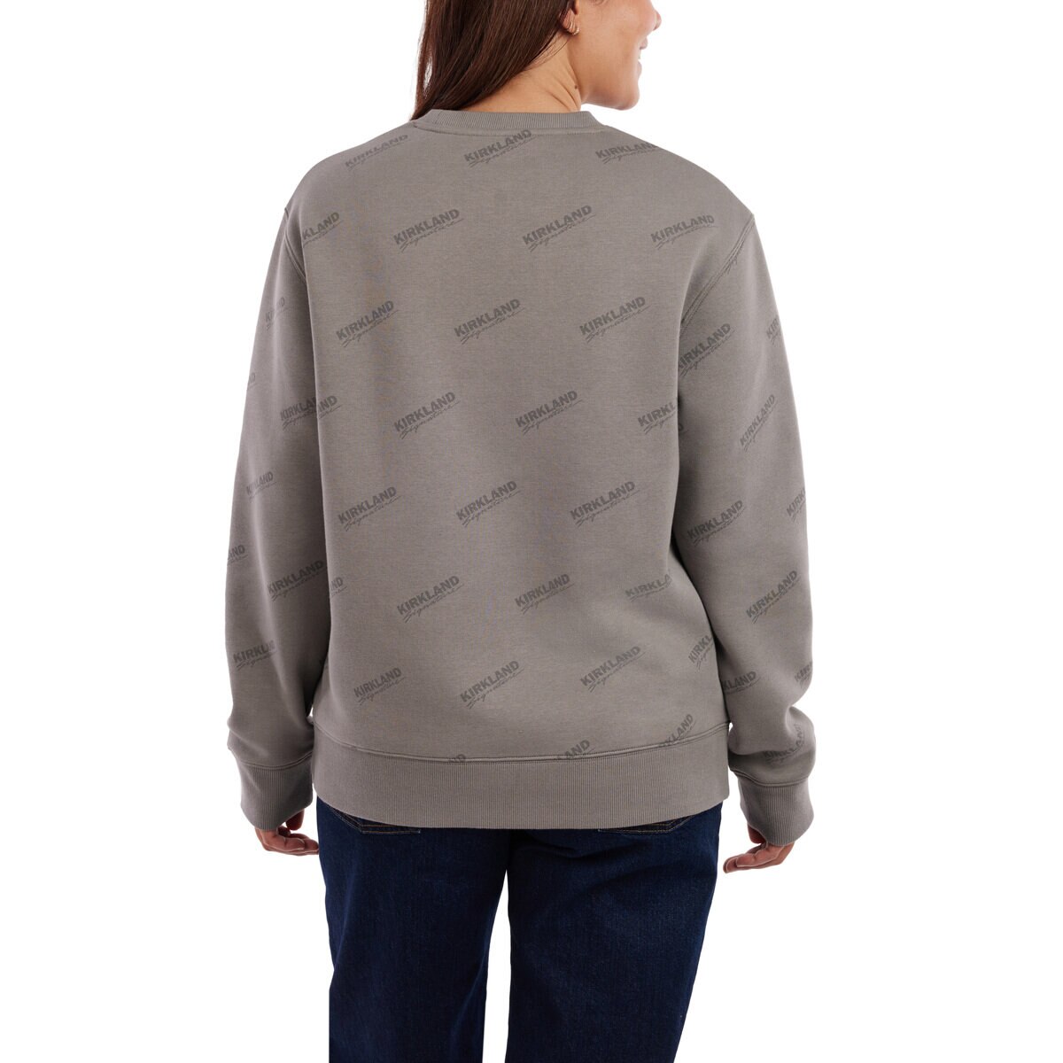 カークランドシグネチャー ユニセックス クルーネック スウェット ムーンダスト L/XL