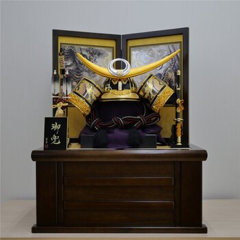 五月人形 着用兜収納飾り KCS-15750