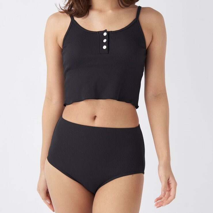 オーシャンパシフィック レディース 水着 4点セット ブラック M