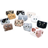 Uchinoko うちのニャンコ毛並ロングフェイスタオル 34cm x 100cm 3枚組 Uchinoko うちのニャンコ毛並ロングフェイスタオル 34cm x 100cm 3枚組