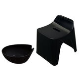 ヒューバス バススツール 高さ25cm & ウォッシュボウル セット