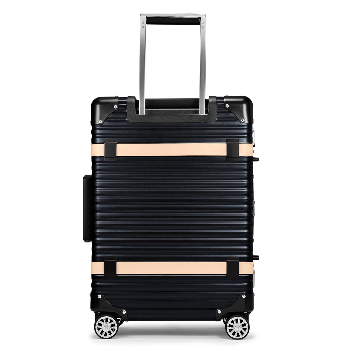 ランツォ スーツケース バイキング 24インチ 47L ブラック X ベージュ