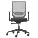 ドーファン トゥーシンクチェア 肘付き グレー