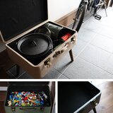トランク型ピックスツール ブラック x キャメル