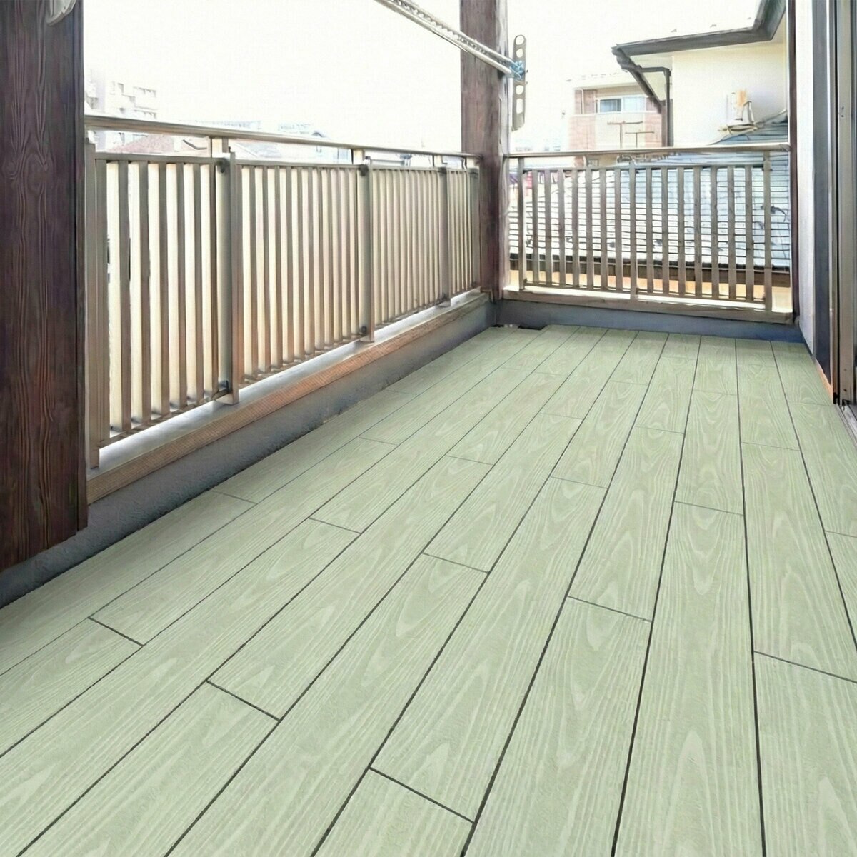 MINO　彩木スマートデッキ　DAX　W1800xD300xH44mm フレッシュグリーン LG