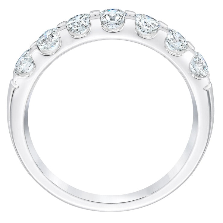 14K ホワイトゴールド 1.00カラット 7石 ダイヤモンド リング 14K ホワイトゴールド 1.00カラット 7石 ダイヤモンド リング
