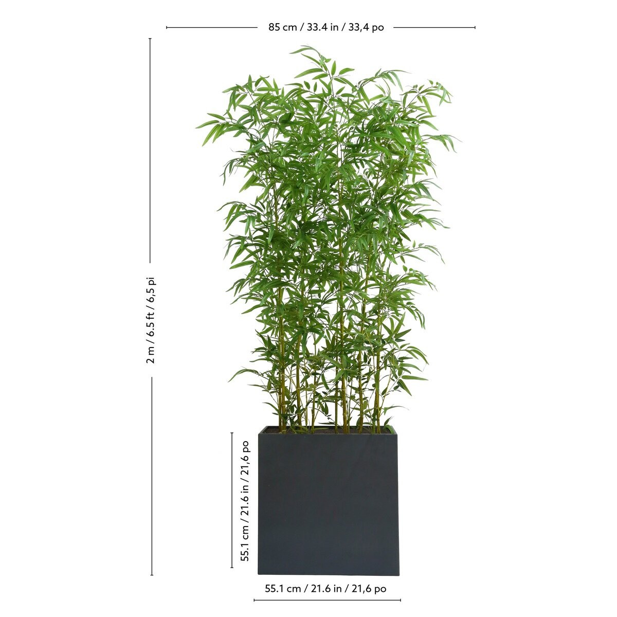 CG HUNTER 人工観葉植物 青竹 ルームディバイダー 約198cm
