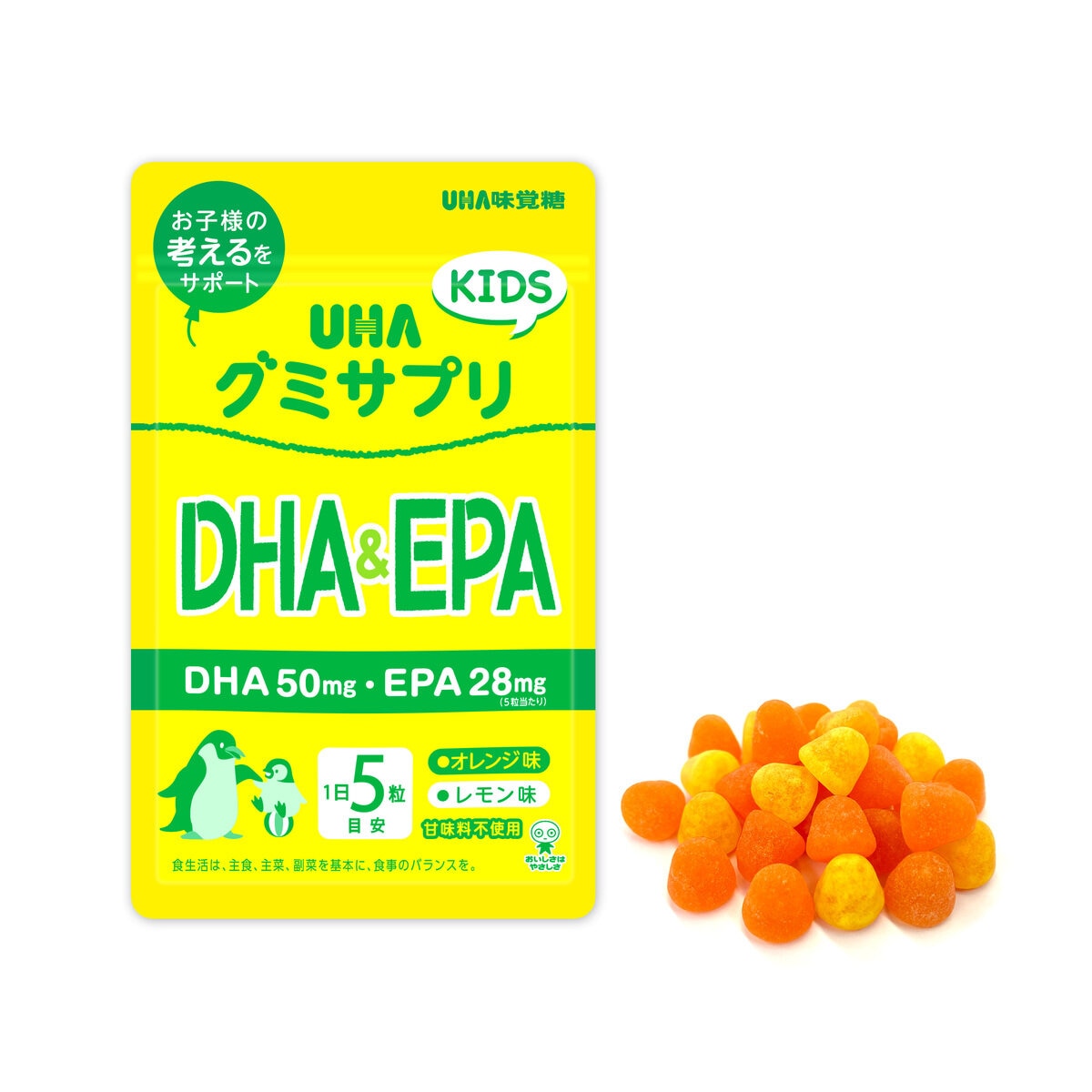 UHA グミサプリ 子供用60日分 DHA＆EPA 300 粒