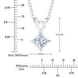 14K ホワイトゴールド 1.00カラット ダイヤモンド ペンダント