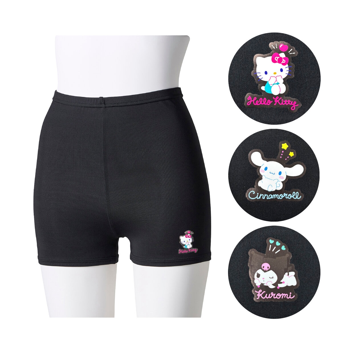 岡本 くろぱん サンリオ インナーショーツ 3枚組