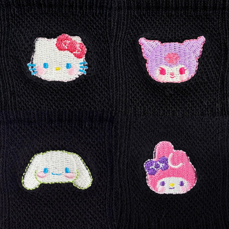 サンリオ スクール ソックス 4足組 ブラック