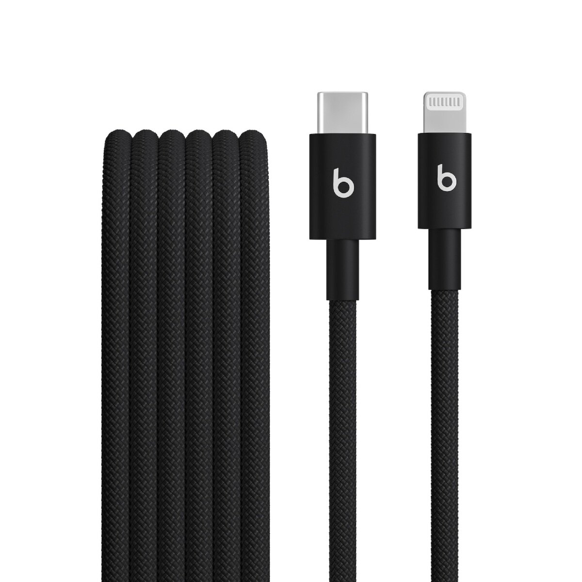 Beats USB-C - Lightning 編み込み式充電ケーブル (1.5m) ボルトブラック