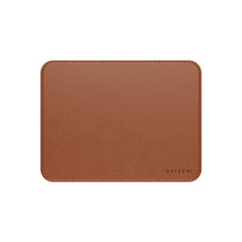 Satechi マウスパッド ヴィーガンレザー プレミアム ブラウン 249mm x 190mm