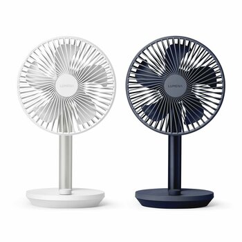 LUMENA コードレス 卓上扇風機 2個セット ホワイト&ネイビー