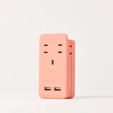 Fargo（ファーゴ）SATI COLOR(サティカラー) AC4個口 4.2A USB 全14色 CT221 コーラルピンク