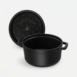 ストウブ ラウンドココット 24cm ブラック/カンパーニュ トリベット(鍋敷き)付き ストウブ ラウンドココット 24cm ブラック/カンパーニュ トリベット(鍋敷き)付き