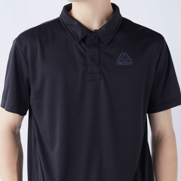 カッパ メンズ 半袖ポロシャツ / ブラック / M