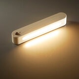オーム電機 LEDナイトライト 人感＆明暗センサー付き 明るい木目調 NIT-BK06-W