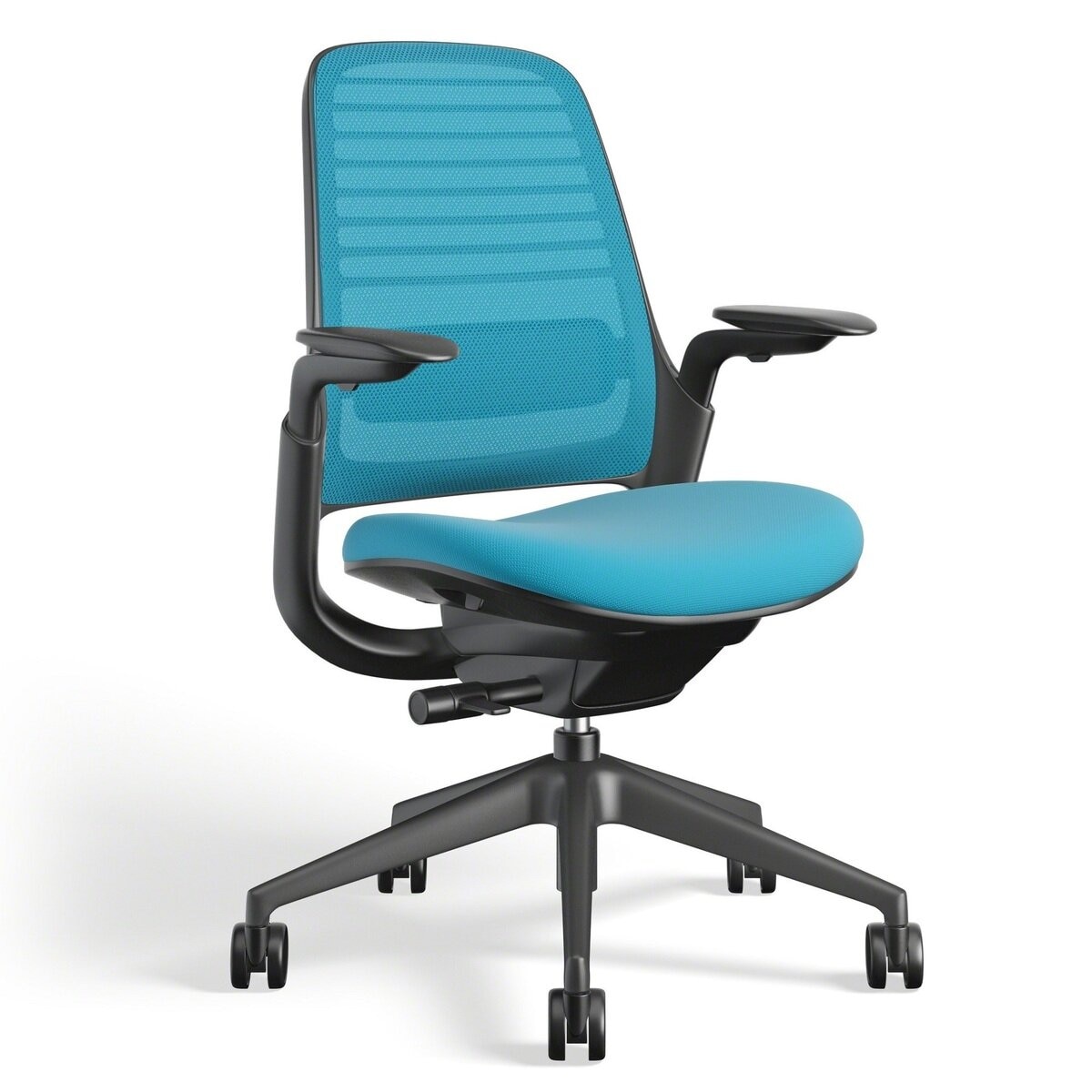 Steelcase Series１Chair with Adjustable Armrest Black Frame