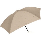 assa 日傘折りたたみ FM 50 LIGHT 軽量 ベージュ / ゴールドラメリボン FM816