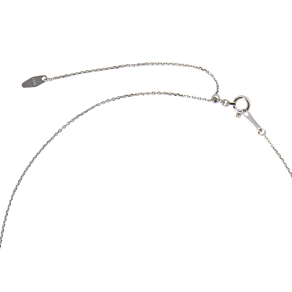 18K ホワイトゴールド あこやパール & ダイヤモンド 0.03カラット ネックレス