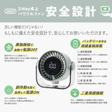 トフィー 2Way卓上パワフルファン HFN12-PAW