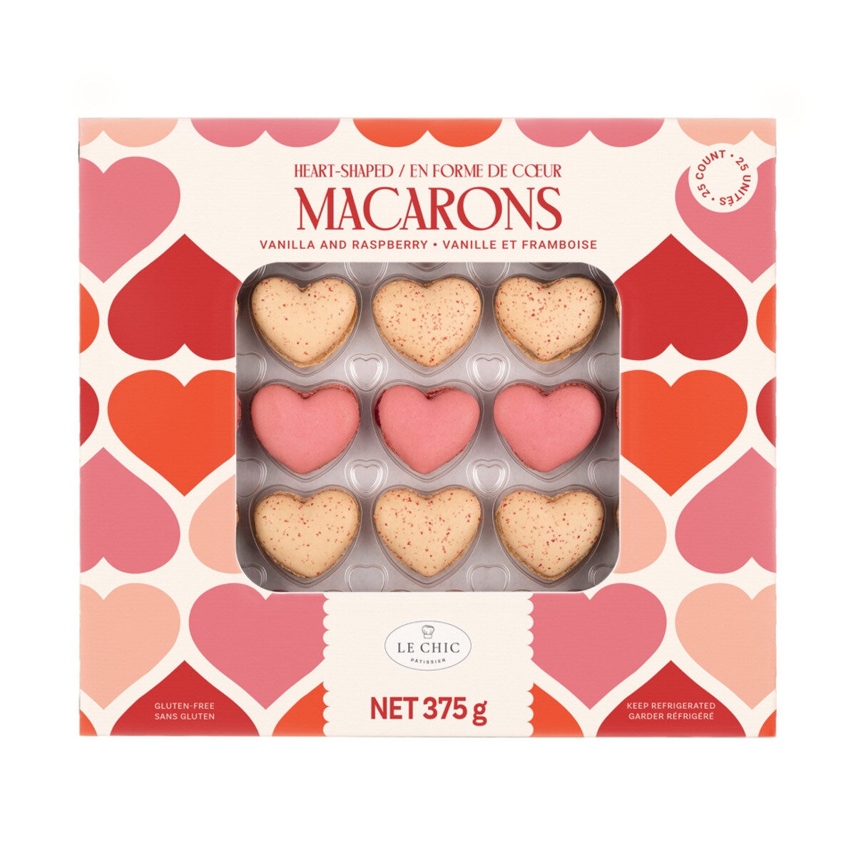 HEART SHAPED 25 MACARONS