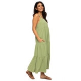 ジェゼベル レディース ティアード ドレス セージ L