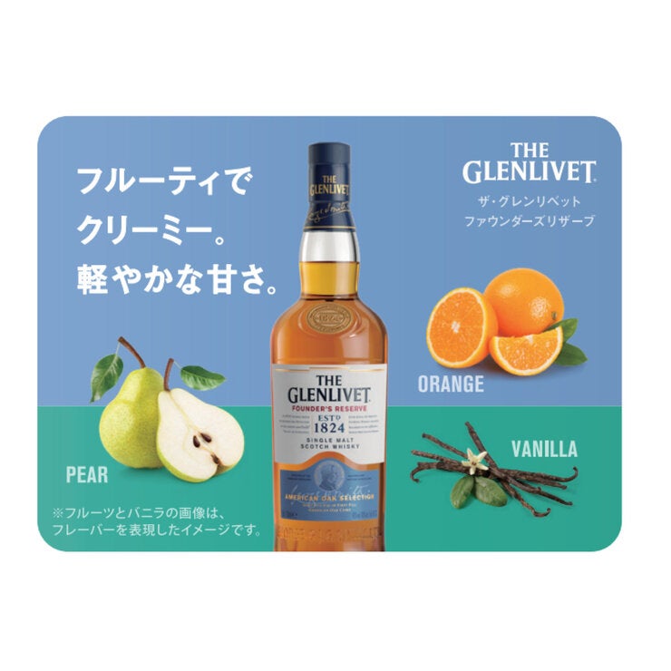 グレンリベット ファンダーズ リザーブ シングルモルト スコッチウイスキー 700 ml