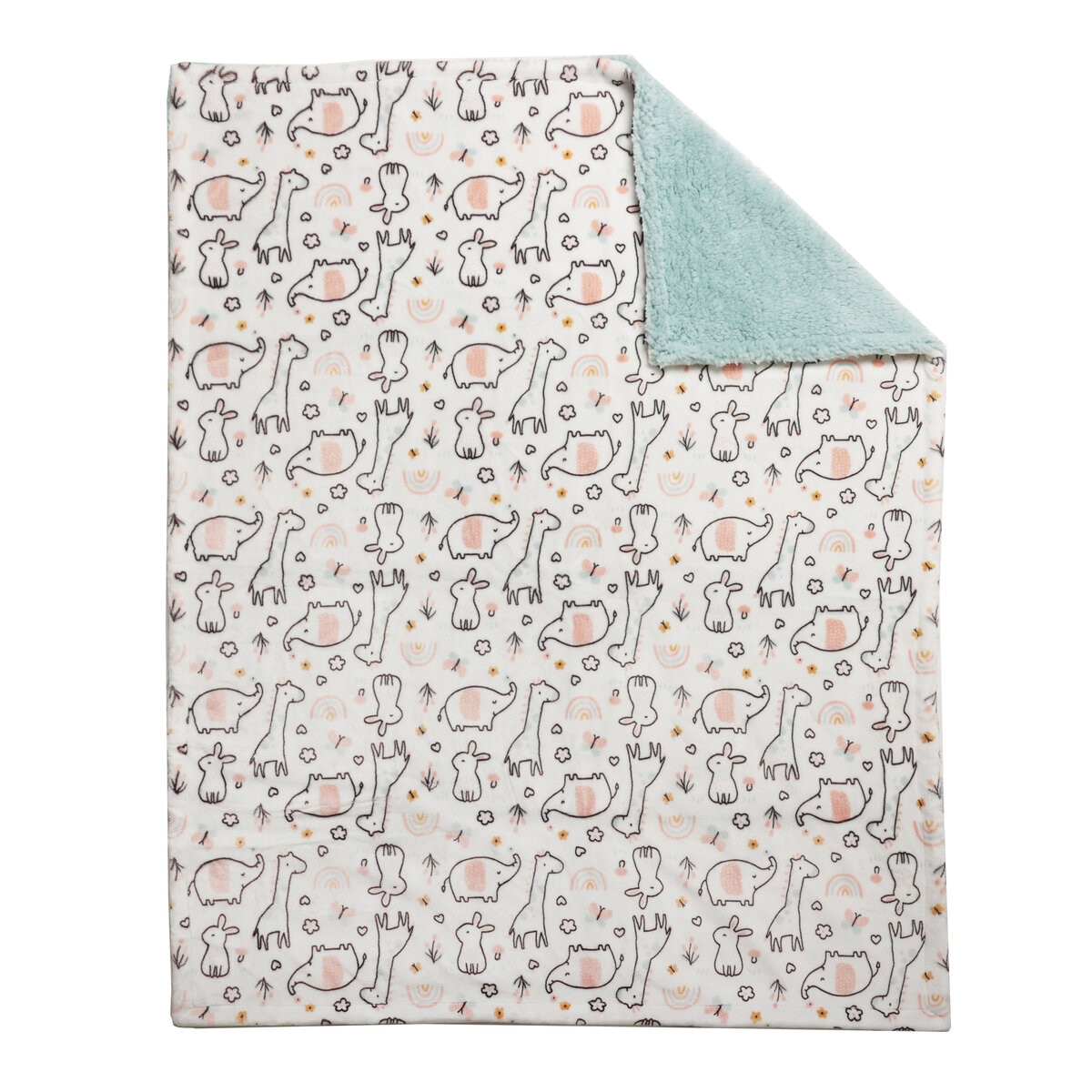 Sherpa ベビーブランケット 88x114cm サファリ