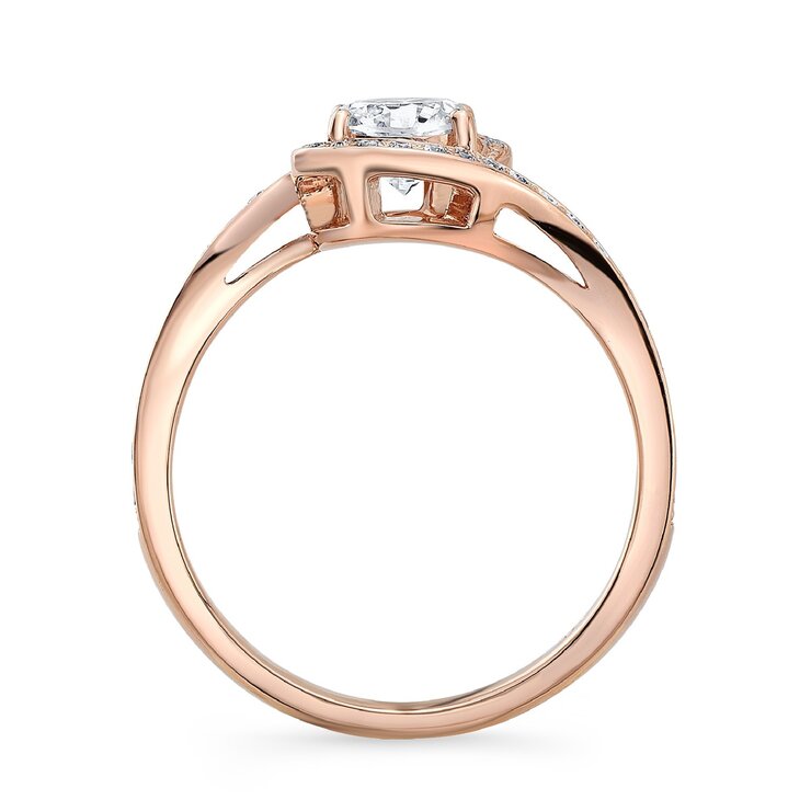 18K ローズゴールド 1.05カラット ダイヤモンドリング 18K ローズゴールド 1.05カラット ダイヤモンドリング