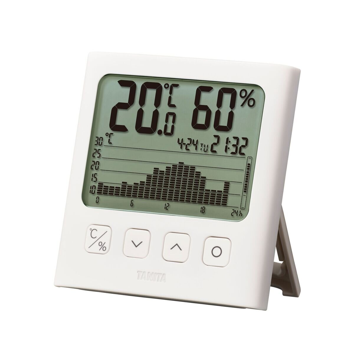 タニタ 温湿度計 グラフ表示 TT-580 WH ホワイト