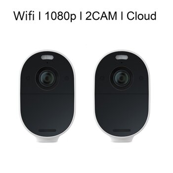 Arlo Essential スポットライトワイヤレスセキュリティカメラ 2台 1080P Wi-Fi