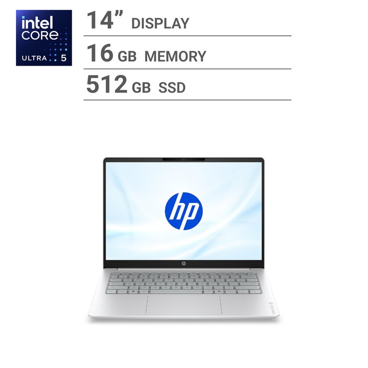 HP ノートPC / OMNIBOOK 3 / 14インチ / Core Ultra 5 225U / メモリー16GB / SSD 512GB / グレイシャーシルバー / DD1V1PA-AAAG