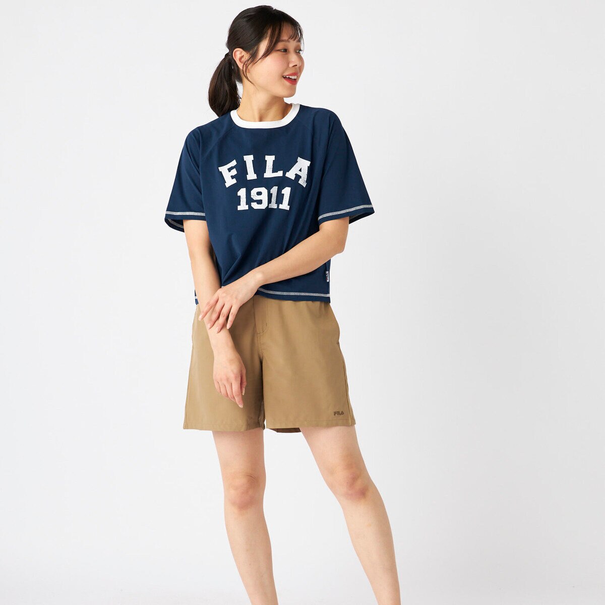 フィラ レディース 水着 4点セット ネイビー 11L