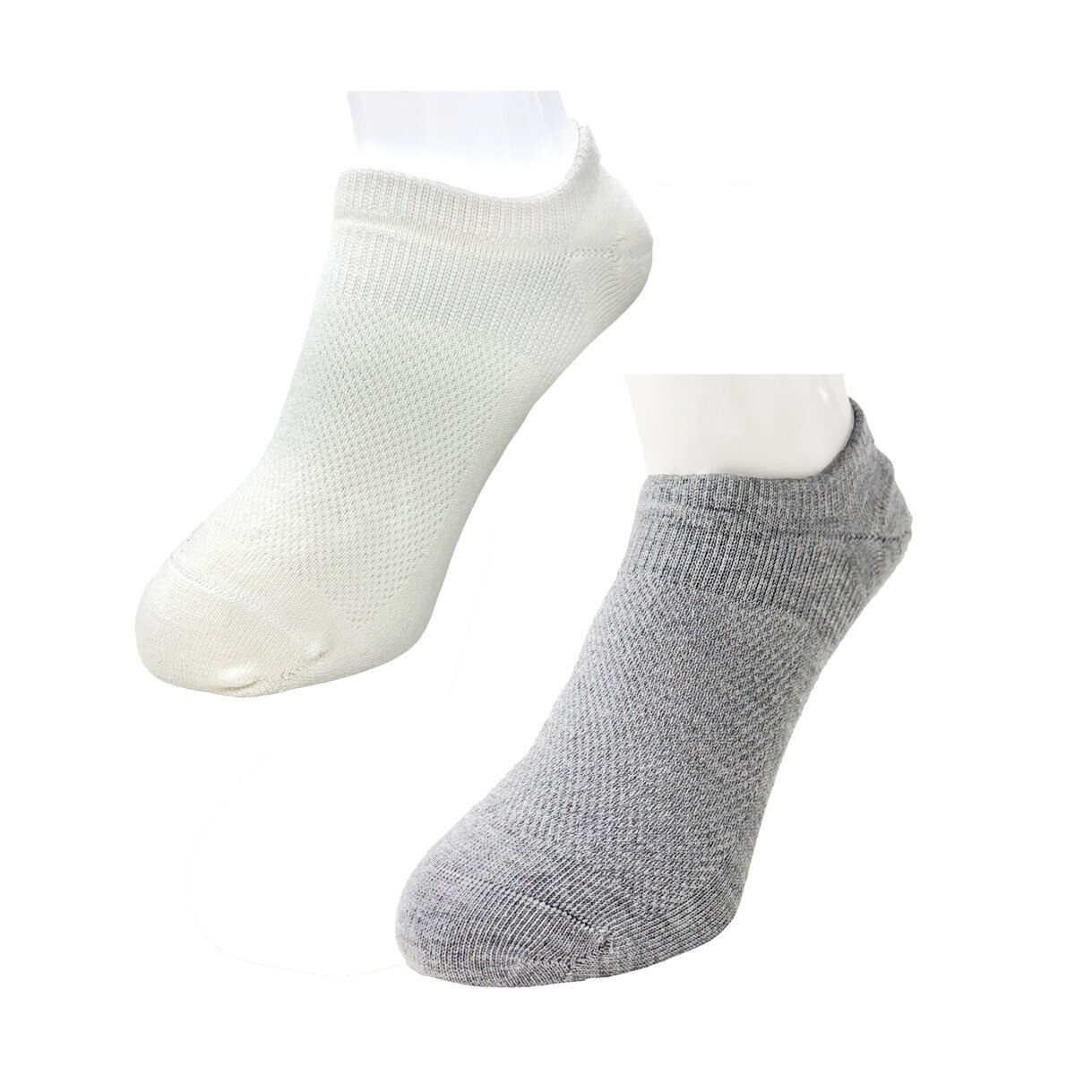 ココピタ スニーカーソックス 7足組 ホワイト/グレー 25-27cm