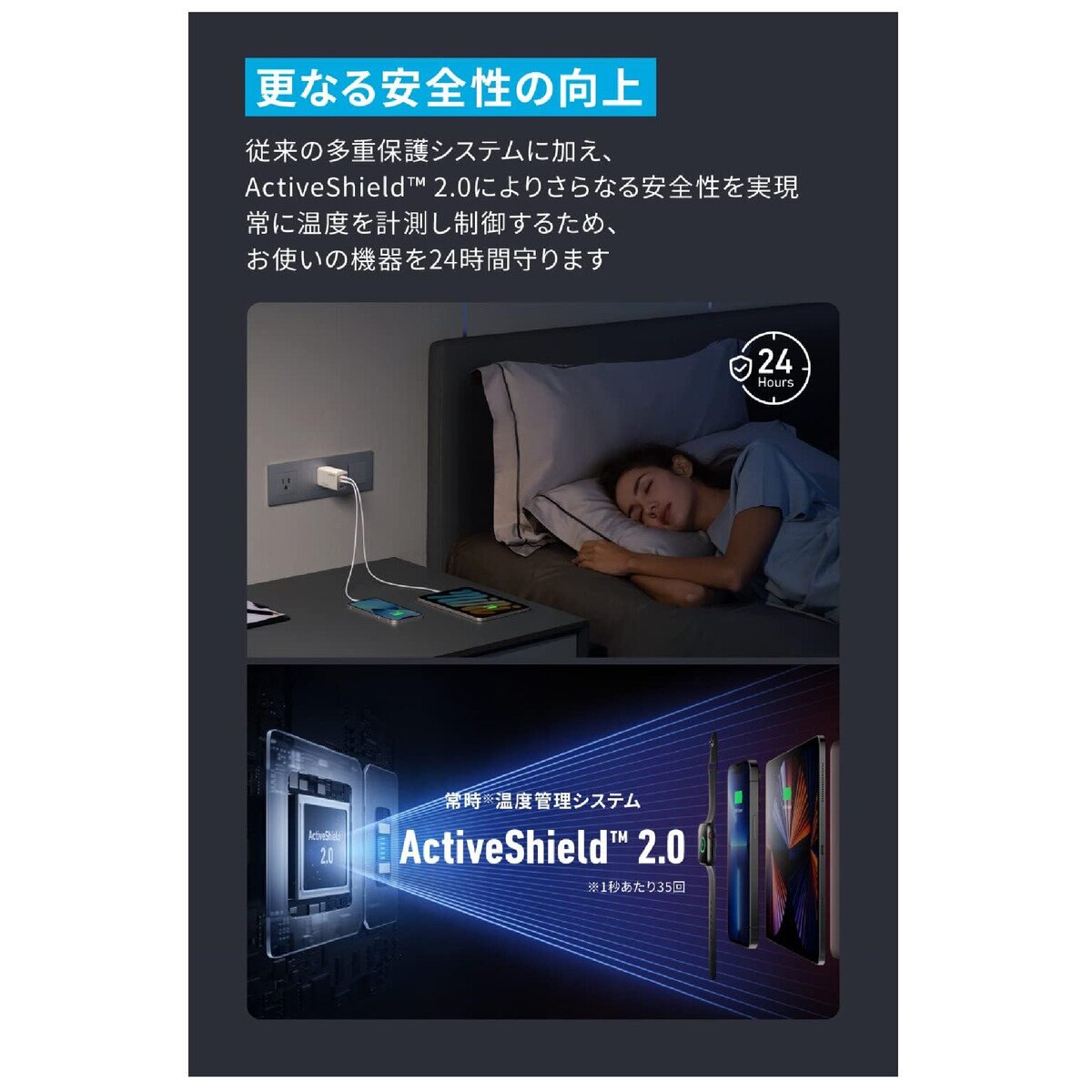 Anker（アンカー）735 GaNPrime 急速充電器 3ポート 最大出力65W ゴールド A2668NB1