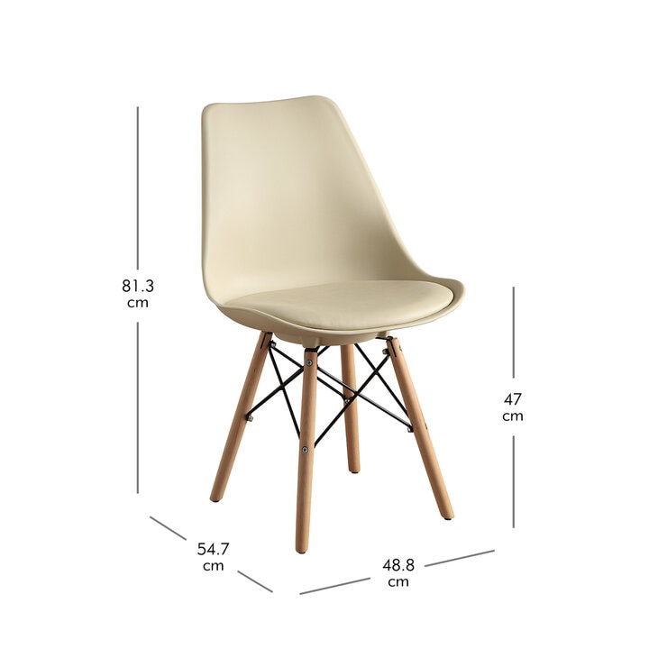 Bayside Furnishings アクセントチェア 2脚セット ベージュ