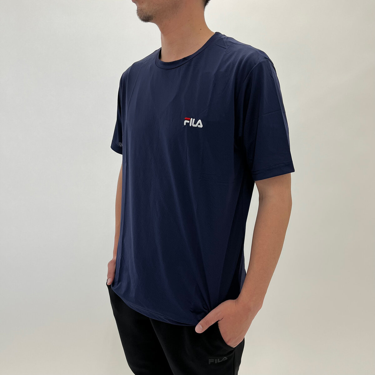 FILA メンズ 接触冷感 半袖 Tシャツ