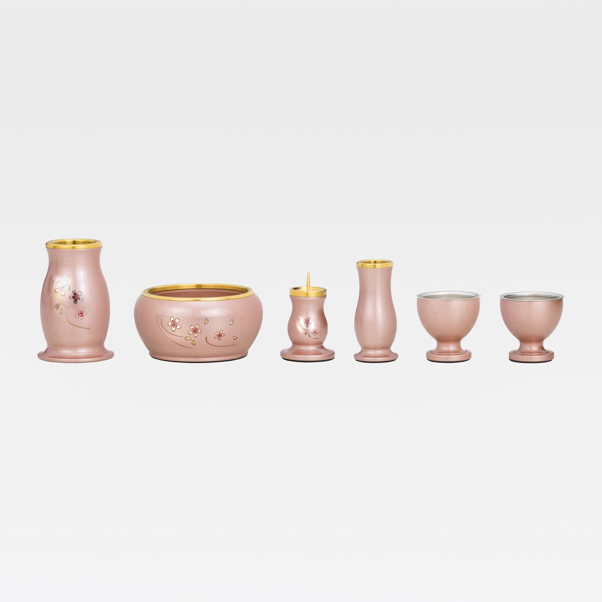 仏具 モーリス 6点セット 桜彫入 2.5