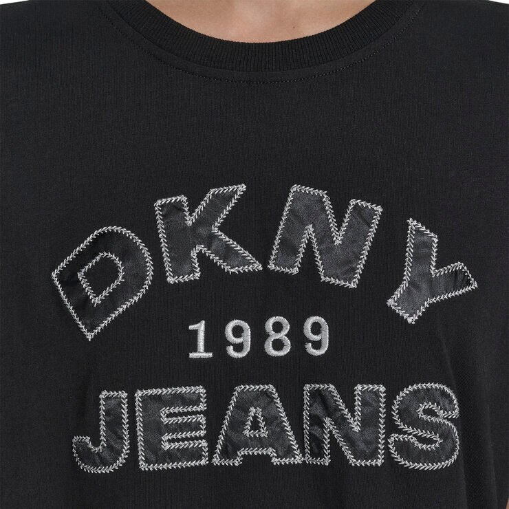 DKNY レディース 半袖 ロゴ Ｔシャツ ブラック S