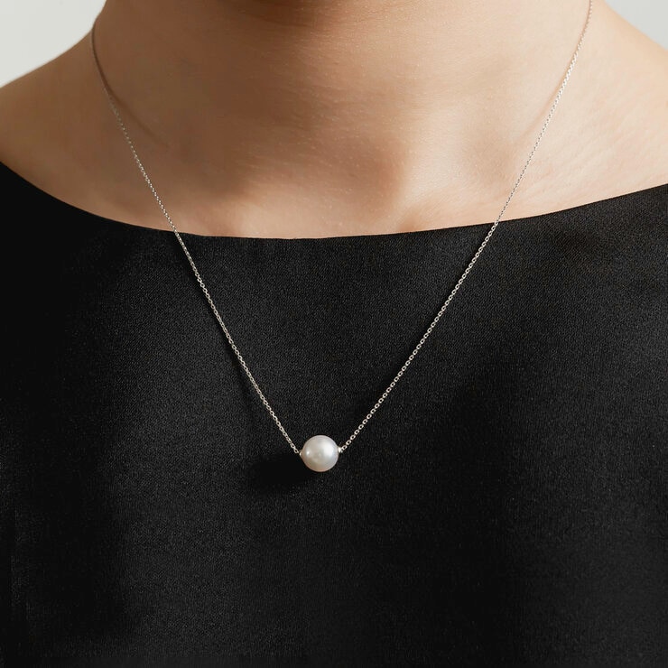 プラチナ アコヤ真珠 7.5mm ネックレス