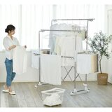 アイリスオーヤマ 組み立て簡単 たっぷり物干し KTM-2018R