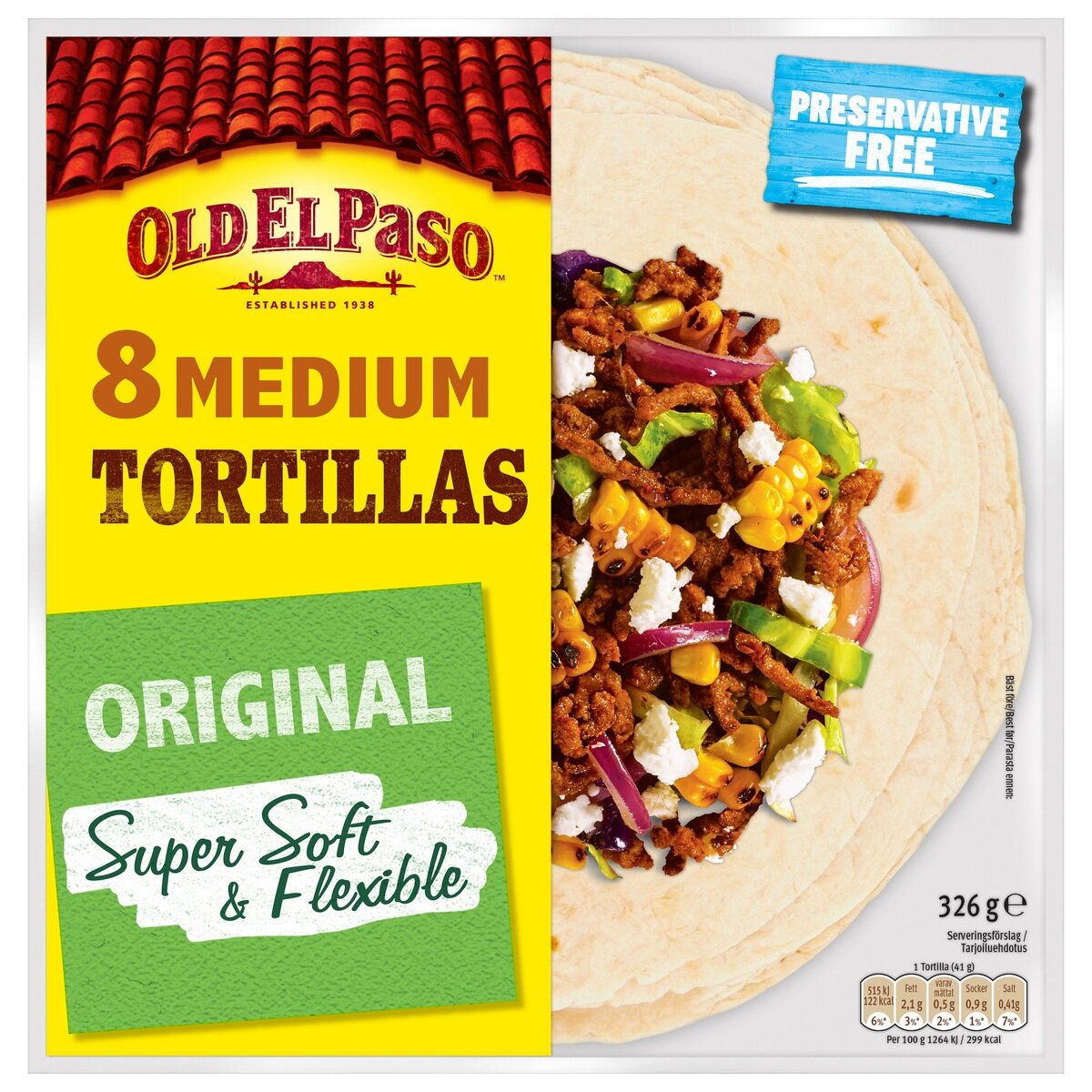 OLD EL PASO フラワートルティア プレーン 8枚X2袋 Costco Japan